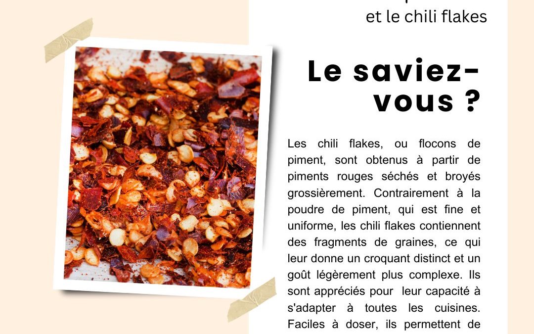 Le saviez-vous? Tout sur le piment et le chili flakes.